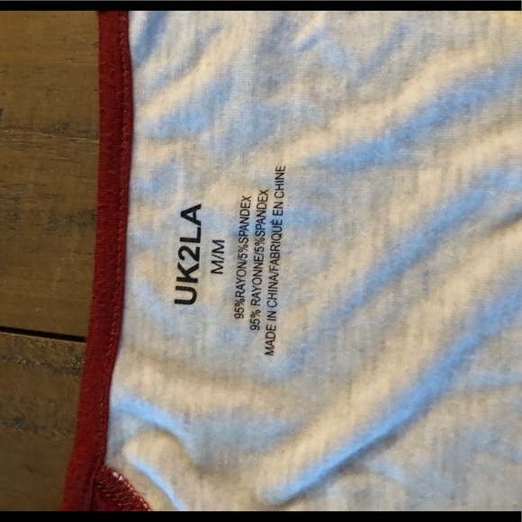 Country Nights Rust and Cream Raglan - Picture 3 of 3